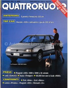 1987 QUATTRORUOTE MAGAZIN 385 ITALIENISCH