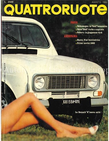 1983 QUATTRORUOTE MAGAZINE 322 ITALIAANS
