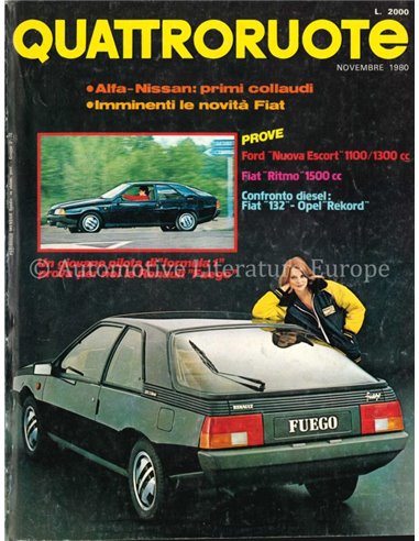 1980 QUATTRORUOTE MAGAZINE 301 ITALIAN