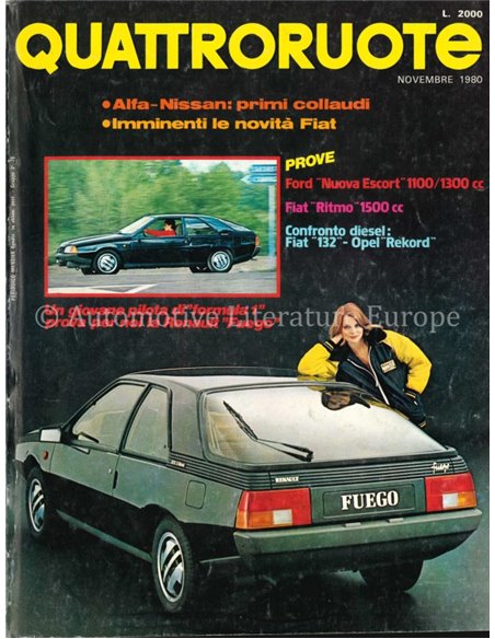 1980 QUATTRORUOTE MAGAZINE 301 ITALIAN