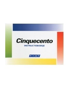 1995 FIAT CINQUECENTO INSTRUCTIEBOEKJE NEDERLANDS