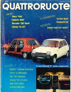 1980 QUATTRORUOTE MAGAZIN 285 ITALIENISCH