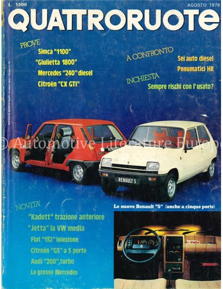1980 QUATTRORUOTE MAGAZIN 285 ITALIENISCH