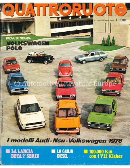 1975 QUATTRORUOTE MAGAZINE 238 ITALIAANS