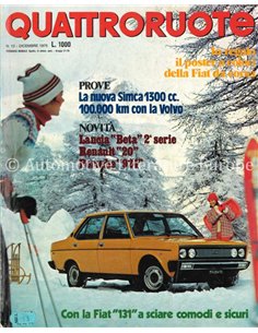 1975 QUATTRORUOTE MAGAZIN 240 ITALIENISCH