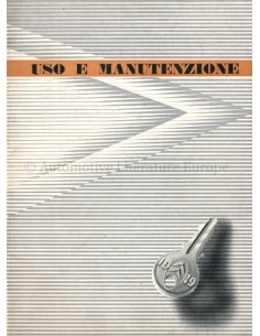 1957 CITROEN ID 19 INSTRUCTIEBOEKJE ITALIAANS