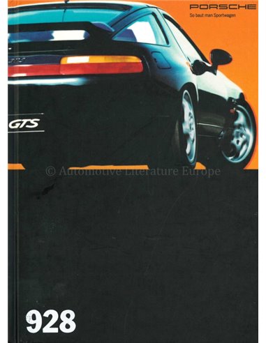 1993 PORSCHE 928 GTS HARDCOVER PROSPEKT DEUTSCH