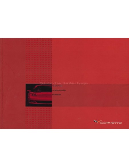 2007 CHEVROLET CORVETTE BROCHURE NEDERLANDS