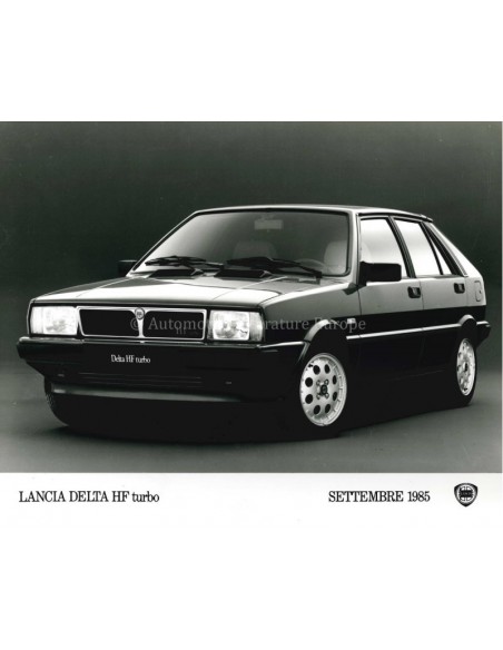 1985 LANCIA DELTA HF PRESSEMAPPE ENGLISCH
