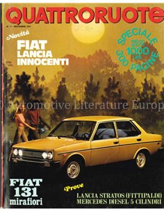 1974 QUATTRORUOTE MAGAZIN 227 ITALIENISCH