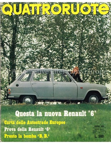 1969 QUATTRORUOTE MAGAZIN 162 ITALIENISCH