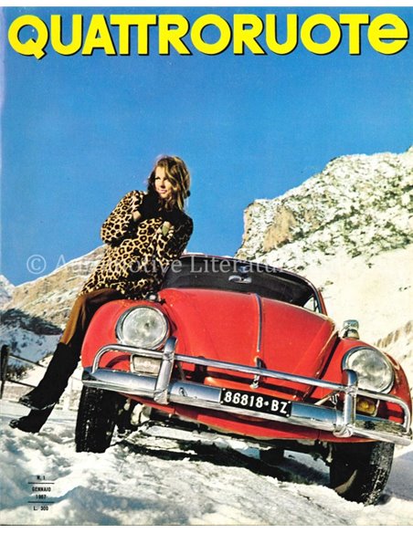 1969 QUATTRORUOTE MAGAZIN 133 ITALIENISCH