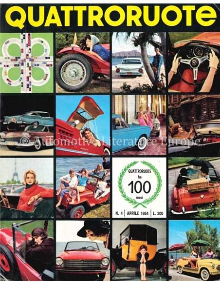 1964 QUATTRORUOTE MAGAZIN 100 ITALIENISCH