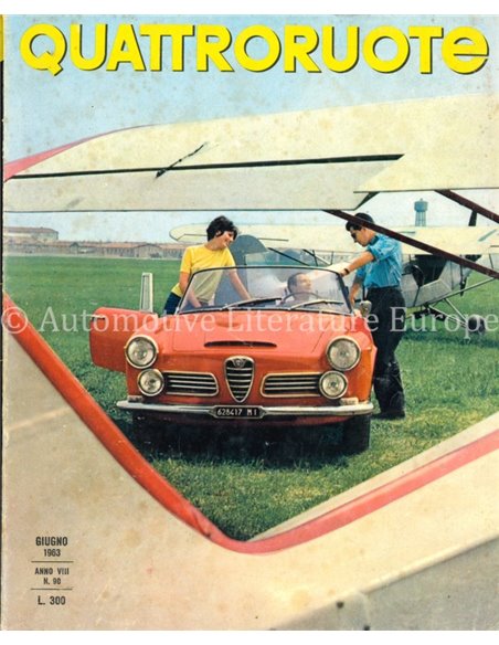 1963 QUATTRORUOTE MAGAZIN 90 ITALIENISCH