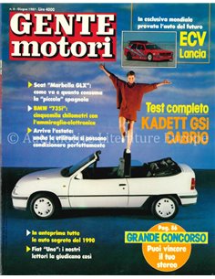 1987 GENTE MOTORI MAGAZINE 184 ITALIAN