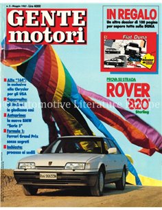 1987 GENTE MOTORI MAGAZINE 183 ITALIAANS