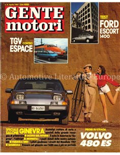 1987 GENTE MOTORI MAGAZINE 182 ITALIAN