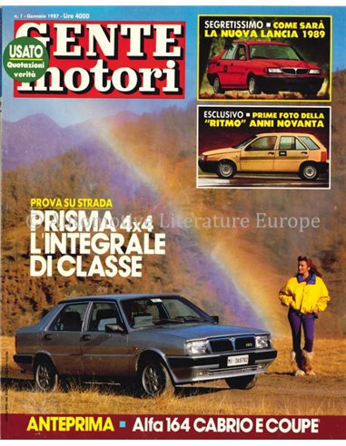 1987 GENTE MOTORI MAGAZINE 179 ITALIAN