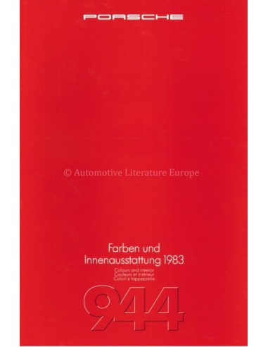 1983 PORSCHE 944 FARBEN &...