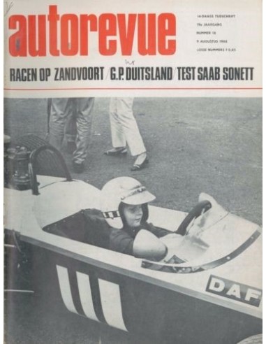 1968 AUTO REVUE MAGAZIN 13 NIEDERLÄNDISCH