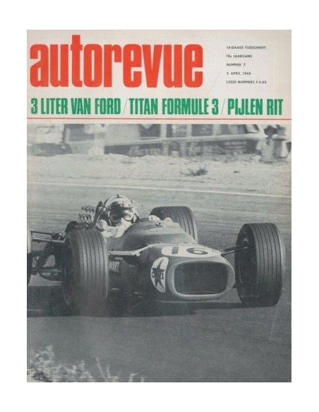 1968 AUTO REVUE MAGAZINE 7 NEDERLANDS