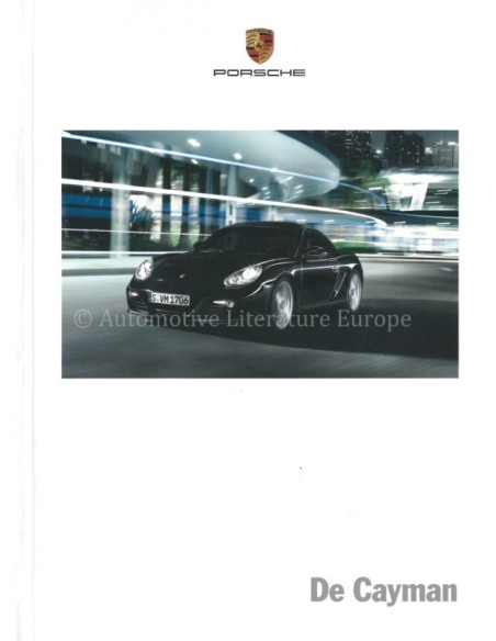 2012 PORSCHE CAYMAN S HARDBACK BROCHURE DUTCH