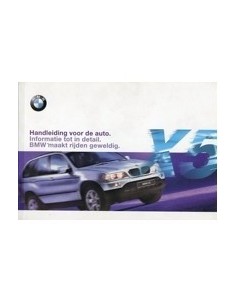 2000 BMW X5 INSTRUCTIEBOEKJE NEDERLANDS