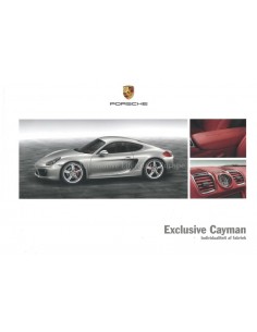 2014 PORSCHE CAYMAN EXCLUSIVE HARDCOVER BROCHURE DUTCH