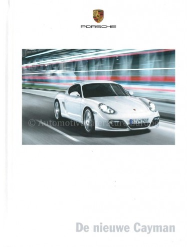 2009 PORSCHE CAYMAN S HARDCOVER BROCHURE NEDERLANDS