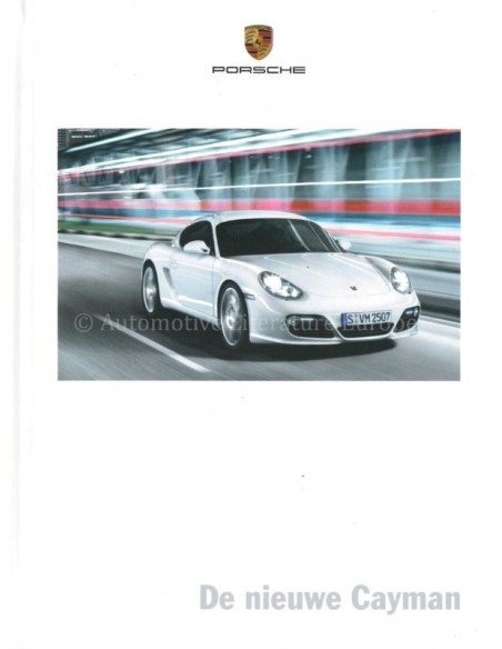 2009 PORSCHE CAYMAN S HARDBACK BROCHURE DUTCH