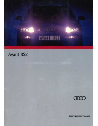1993 AUDI RS2 AVANT BROCHURE GERMAN