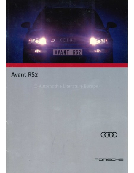 1993 AUDI RS2 AVANT BROCHURE GERMAN