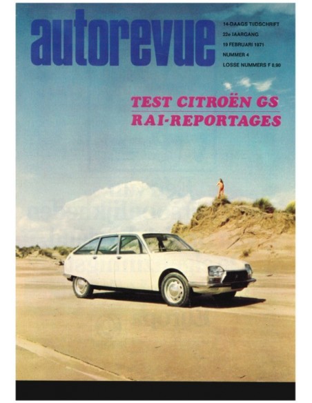 1971 AUTO REVUE MAGAZINE 4 Niederländisch