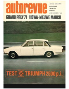 1971 AUTO REVUE MAGAZINE 5...
