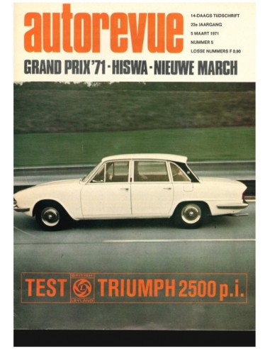 1971 AUTO REVUE MAGAZINE 5 DUTCH