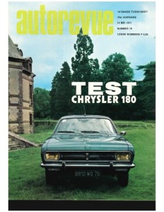 1971 AUTO REVUE MAGAZINE 10 Niederländisch