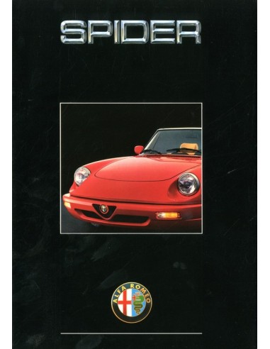 1991 ALFA ROMEO SPIDER BROCHURE NEDERLANDS