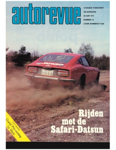 1971 AUTO REVUE MAGAZINE 13 NEDERLANDS