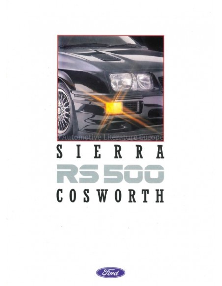 1987 FORD SIERRA RS 500 COSWORTH BROCHURE ENGLISH