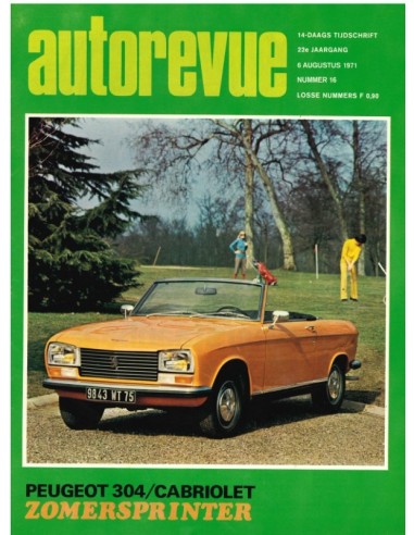 1971 AUTO REVUE MAGAZINE 16...
