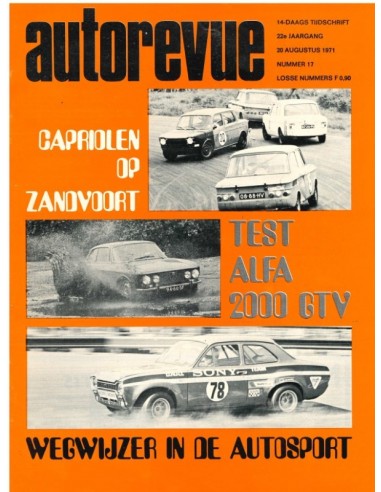 1971 AUTO REVUE MAGAZINE 17 Niederländisch
