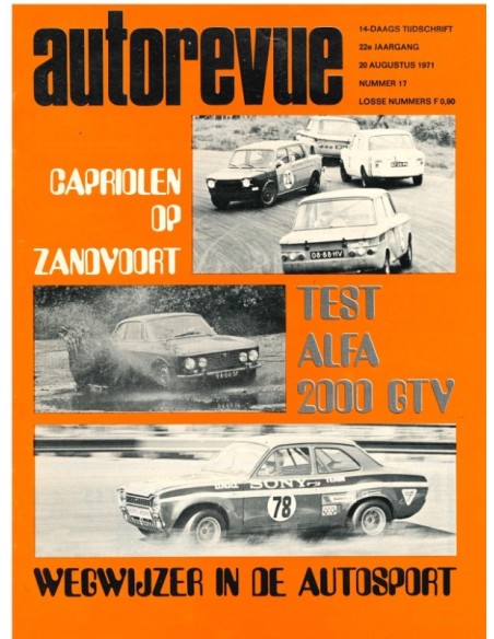 1971 AUTO REVUE MAGAZINE 17 NEDERLANDS