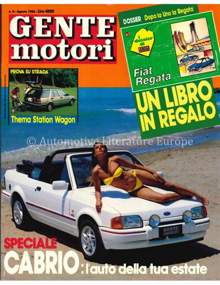 1986 GENTE MOTORI MAGAZINE 174 ITALIAANS