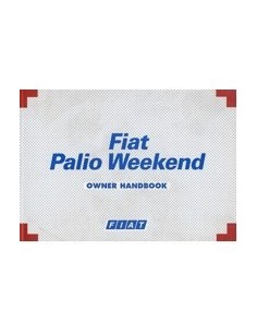 1999 FIAT PALIO WEEKEND INSTRUCTIEBOEKJE ENGELS