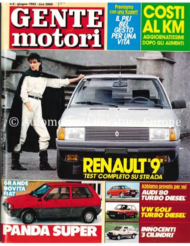 1982 GENTE MOTORI MAGAZINE 124 ITALIAANS
