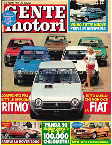 1982 GENTE MOTORI MAGAZINE 121 ITALIAN