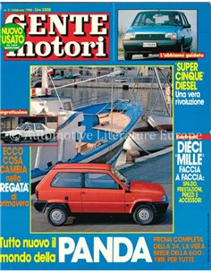 1986 GENTE MOTORI MAGAZINE 168 ITALIENISCH