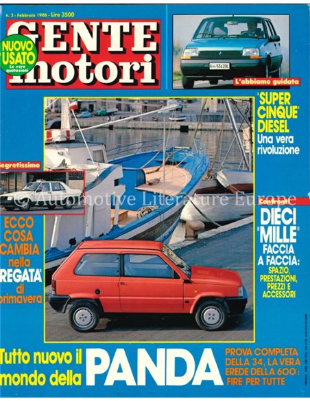 1986 GENTE MOTORI MAGAZINE 168 ITALIAANS