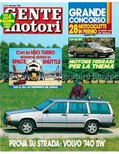 1985 GENTE MOTORI MAGAZINE 166 ITALIENISCH
