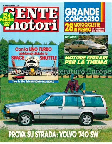 1985 GENTE MOTORI MAGAZINE 166 ITALIAANS
